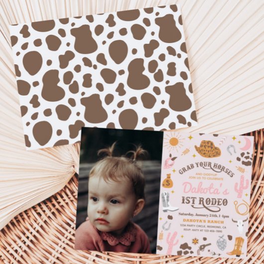 uitnodiging voor Cowgirl Birthday | 1e uitnodiging