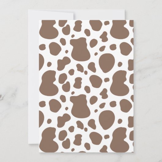 uitnodiging voor Cowgirl Birthday | 1e uitnodiging (Achterkant)