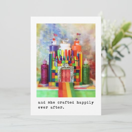 Uitnodiging voor Craft Castle-evenementen met Craf (Staand voorkant)