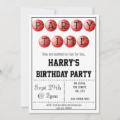 Uitnodiging voor cricket Party (Voorkant)