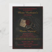 Uitnodiging voor Crime Scene Murder Mystery Party (Voorkant)