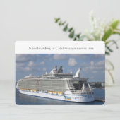 Uitnodiging voor cruise bruiloft (Staand voorkant)