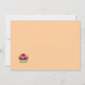 Uitnodiging voor Cupcake & Ice Cream Party (Achterkant)