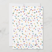 Uitnodiging voor Cupcake Met Strooisel (Achterkant)