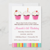 Uitnodiging voor Cupcake Party (Voorkant)