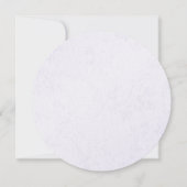 Uitnodiging voor Curved Text Round (Achterkant)