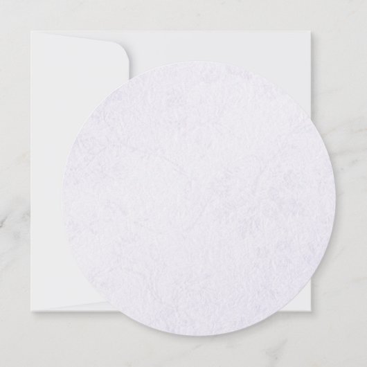 Uitnodiging voor Curved Text Round (Achterkant)