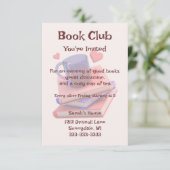 Uitnodiging voor Cute Book Club (Staand voorkant)