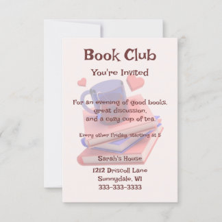 Uitnodiging voor Cute Book Club