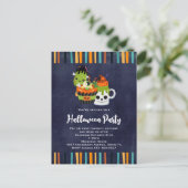 Uitnodiging voor Cute & Creepy Halloween Party (Staand voorkant)
