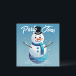 Uitnodiging voor Cute Frosty The Snowman<br><div class="desc">In dit vakantieseizoen verspreidt u de vreugde en magie van Kerstmis met deze betoverende Kerstmis Sneeuwman Vakantie Uitnodigingskaart. Of u nu warme wensen stuurt naar familie,  vrienden of feestgangers,  deze charmante kaart zal zeker glimlachen brengen en de geest van het seizoen vangen.</div>