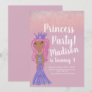 Uitnodiging voor Cute Princess-feestje