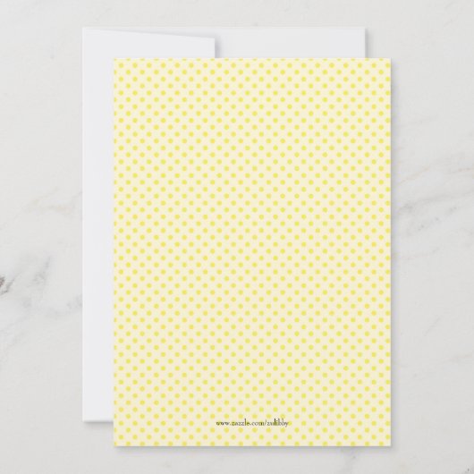 Uitnodiging voor Cute Sunshine & Lemonade Party (Achterkant)