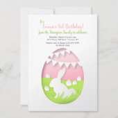 Uitnodiging voor Cutout Easter Egg (Voorkant)