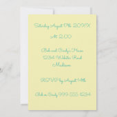 Uitnodiging voor Dachshund Party (Achterkant)