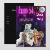 Uitnodiging voor dames bij nacht bij honden (Voorkant / Achterkant)