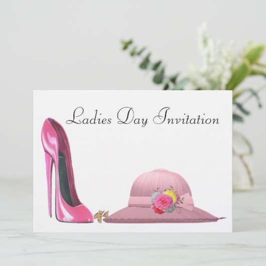 Uitnodiging voor dames dag (Staand voorkant)