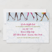 Uitnodiging voor dames Legs Girl's Night Out (Voorkant)