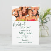 Uitnodiging voor dames-schoonheidsdag voor de brui (Staand voorkant)