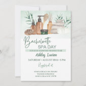 Uitnodiging voor dames-schoonheidsdag voor de brui (Voorkant)