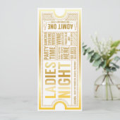 Uitnodiging voor damesavond volledig aanpasbaar (Staand voorkant)