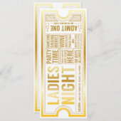 Uitnodiging voor damesavond volledig aanpasbaar (Voorkant / Achterkant)