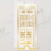 Uitnodiging voor damesavond volledig aanpasbaar (Voorkant)