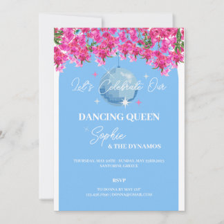 Uitnodiging voor Dancing Queen Bachelorette Weeken