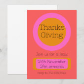 Uitnodiging voor Dankzegging (Voorkant / Achterkant)