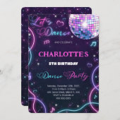 Uitnodiging voor dans (Voorkant / Achterkant)