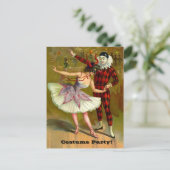 Uitnodiging voor Dansende Couple Halloween Costume (Staand voorkant)