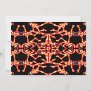 Uitnodiging voor Dansende Skeletten Feest