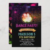 Uitnodiging voor dansfeest (Voorkant / Achterkant)
