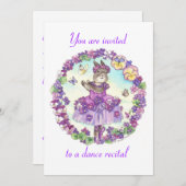 uitnodiging voor dansoverweging (Voorkant / Achterkant)