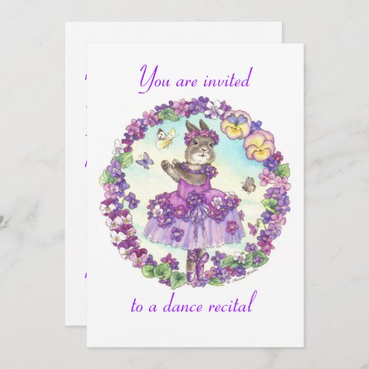 uitnodiging voor dansoverweging (Voorkant / Achterkant)