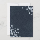 Uitnodiging voor Dark Denim & Diamonds-verjaardags (Achterkant)