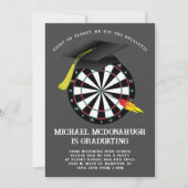 Uitnodiging voor Dart Board Graduation Party (Voorkant)