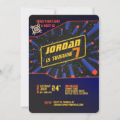 Uitnodiging voor Dart Gun-feestje (Voorkant)