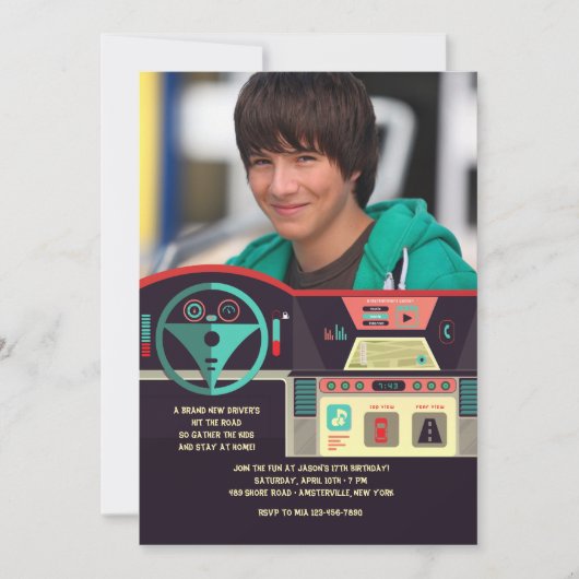 Uitnodiging voor dashboardfoto's (Voorkant)