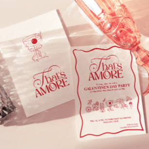 Uitnodiging voor “Dat is amore” GALENTINES rode fe