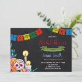Uitnodiging voor Day of the dead feestje (Staand voorkant)