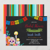 Uitnodiging voor Day of the dead feestje (Voorkant / Achterkant)