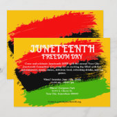 Uitnodiging voor de 19e Dag van de Vrijheid Vlag V (Voorkant / Achterkant)