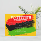 Uitnodiging voor de 19e Dag van de Vrijheid Vlag V (Staand voorkant)