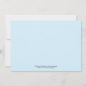 Uitnodiging voor de 1e verjaardag van Blauwe Walvi (Achterkant)