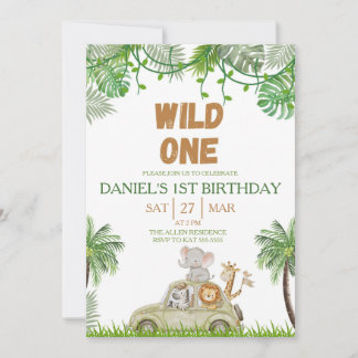 Uitnodiging voor de 1e verjaardag van de Wild One
