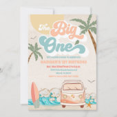 Uitnodiging voor de 1e verjaardag van Surf Beach (Voorkant)