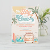 Uitnodiging voor de 1e verjaardag van Surf Beach (Staand voorkant)