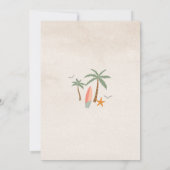 Uitnodiging voor de 1e verjaardag van Surf Beach (Achterkant)