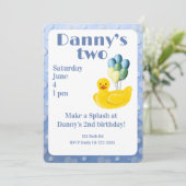 Uitnodiging voor de 2e verjaardag van Make a Splas (Staand voorkant)